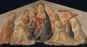 Fra Filippo Lippi Madonna of Humility with Angels and Carmelite Saints oil painting picture wholesale
